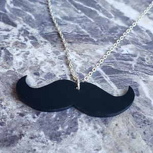 Mustache necklace